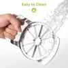 12-Blade Extra Large Apple Cutter Slicer,Stainless Steel Ultra-Sharp Fruit Corer Slicer Tools Kitchen Accessories