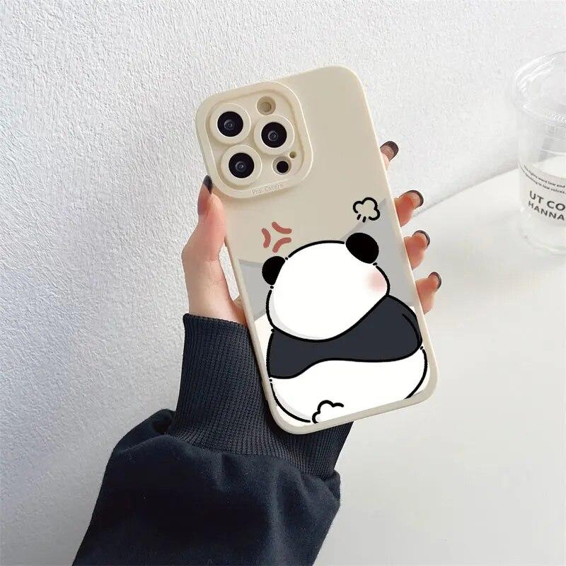 Animace Krásný telefon pro Iphone XR Max 11 Plus 6 13 Mini 7 14 X 8 12 XS Pro 6s Straight Silicon Soft TPU silikonový kryt