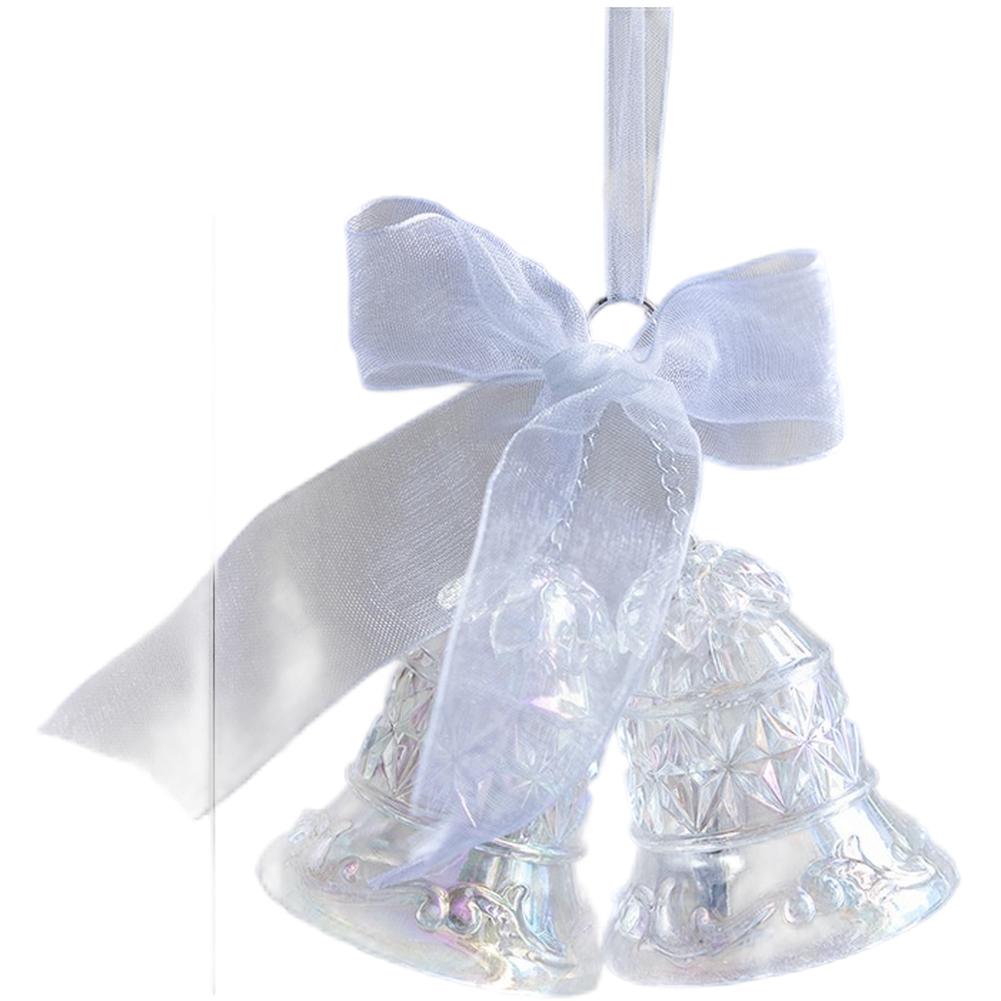 Lightweight Acrylic Christmas Tree Ornament Hanging Decoration Clear Transparent Material with Multicolor Visual Effects