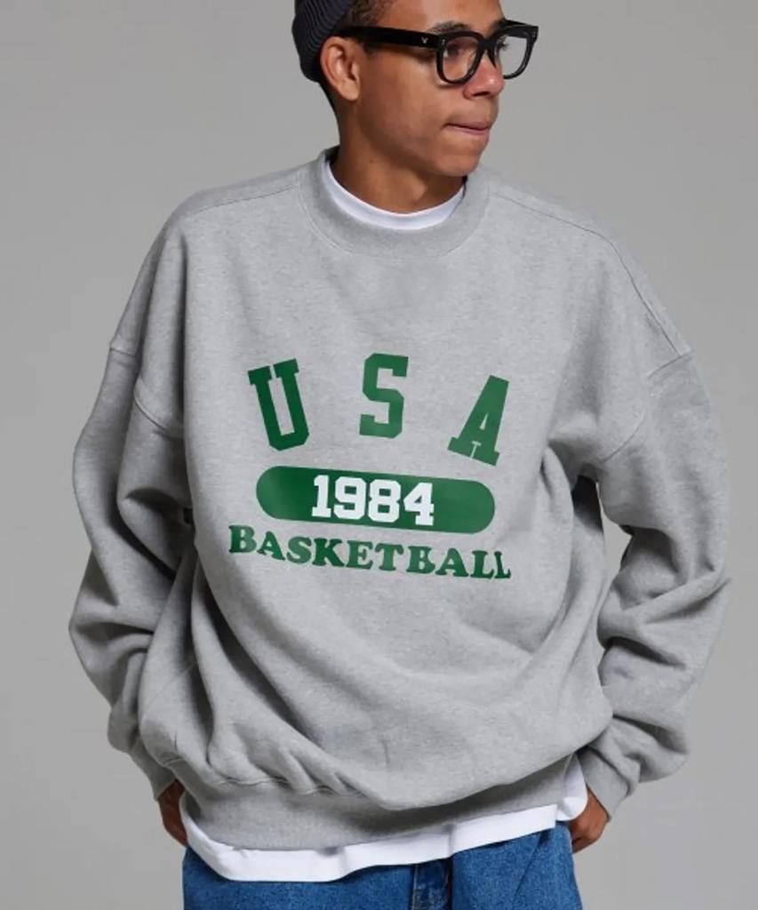 CREAM SODA LAB Usa Basketball Sweatshirt Gray