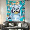Bingo Friends Tapestry Fun Vibrant Decor Tapestry Wallmounted Background Cloth Work Of Art Home Decor Background Wall Hanging Cloth