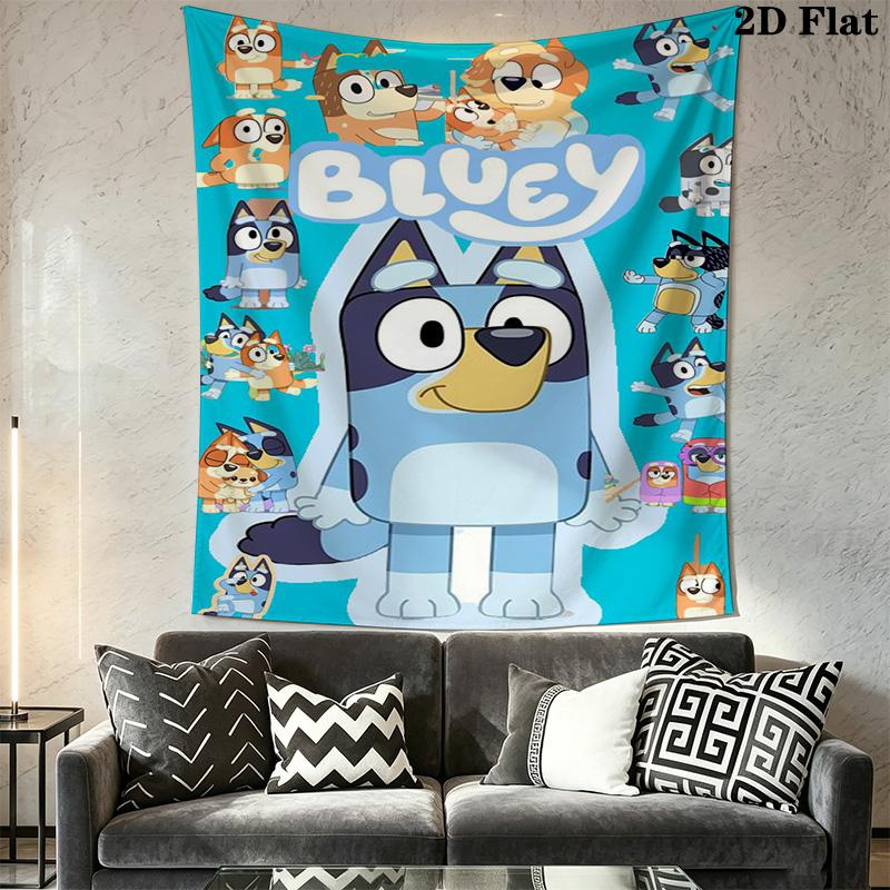 Bingo Friends Tapestry Fun Vibrant Decor Tapestry Wallmounted Background Cloth Work Of Art Home Decor Background Wall Hanging Cloth