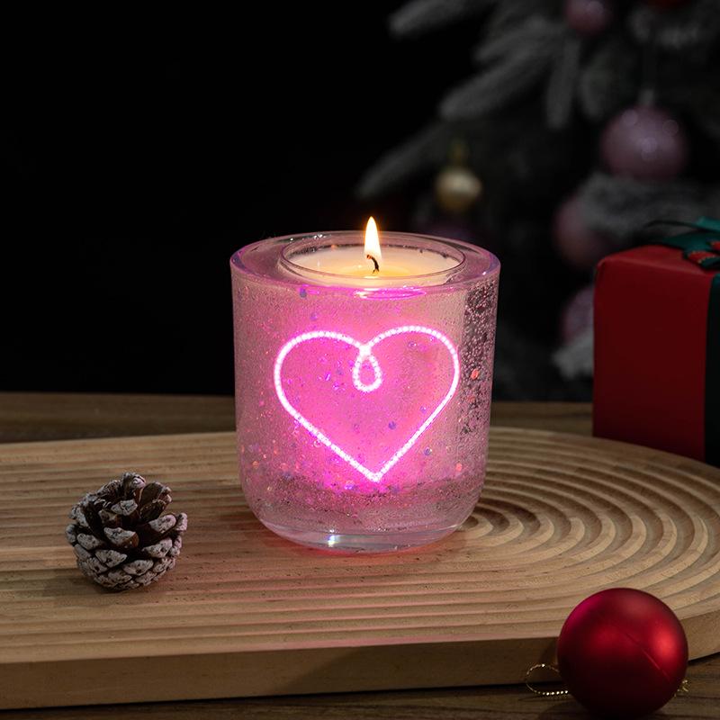 LED Light-Sensitive Christmas Aromatherapy Candle Souvenir