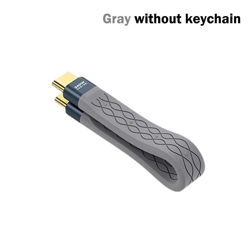 Multifunctional Pd240W Usb 4 40Gbps Fpc Data Cable Type-C Cable Portable Keychain For Phone Tv Laptop Tablet Video Transmission