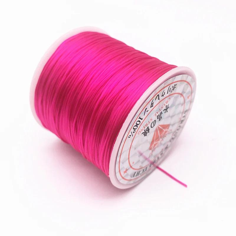 50M/Roll Colorful Flexible Elastic Crystal Line Rope Cord For Jewelry Making Beading Bracelet Wire Fishing Thread Rope