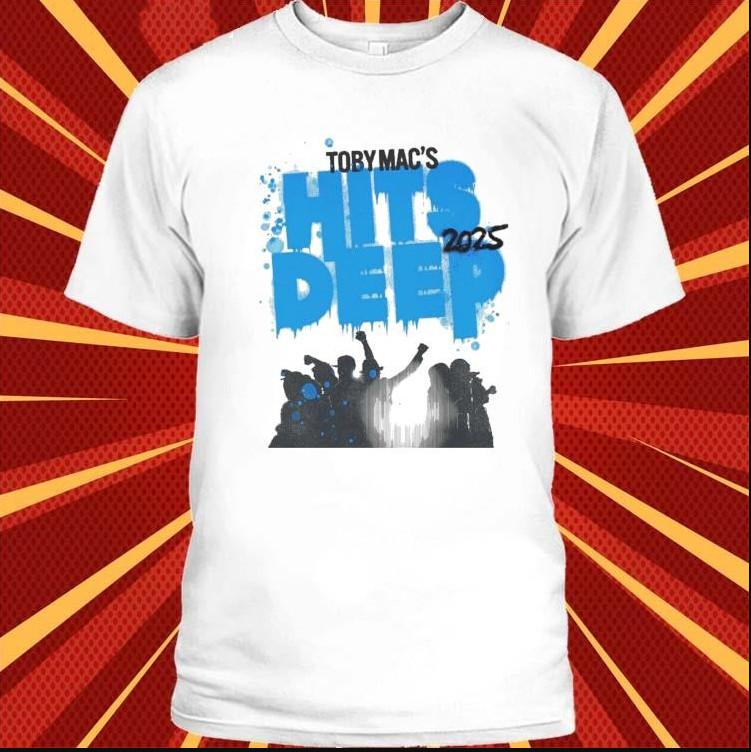 

Tobymac Hits Deep Tour 2025 Tshirt size S5XL Unisex T-Shirt XXL