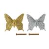2Pcs Butterfly Shape Furniture Handle Zinc Alloy Vintage Kitchen Cabinet Knobs Dresser Drawer Cabinet Pulls Drawer Home Decor