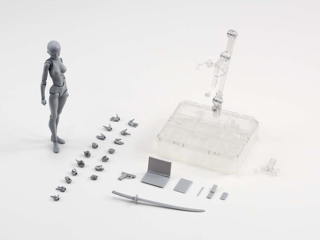 TAMASHII NATIONS DX НАБОР Цвет 135 мм АБС ПВХ Сочлененная Фигурка S.H.Figuarts Body-chan (Серая версия.) приблизительно. &