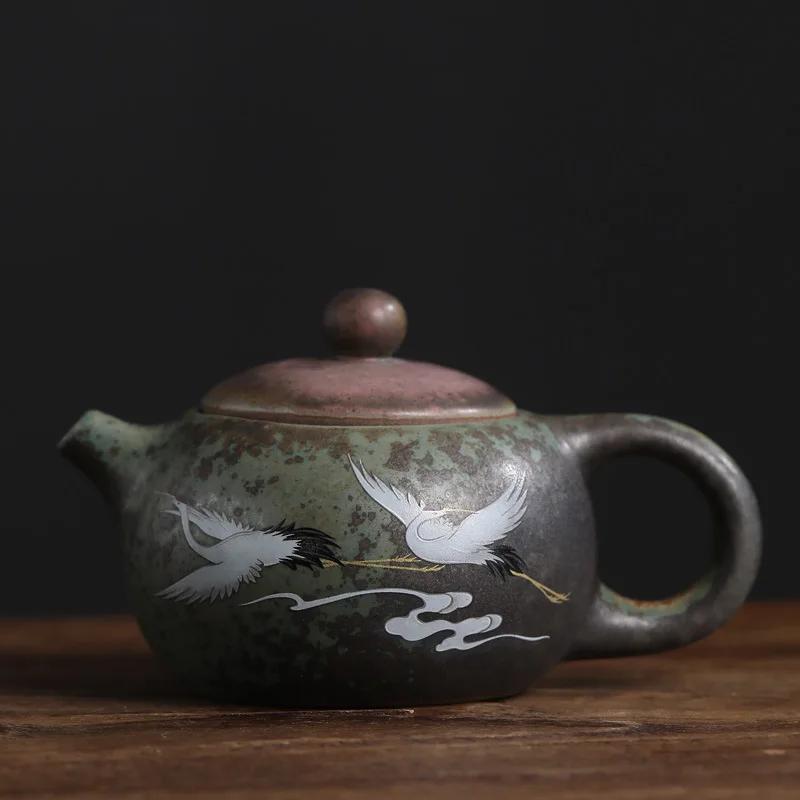 

The Kiln Huan Cai Chengxiang Xi Shi Hu Manual Vintage Ceramic Kung Fu Tea Little Pot of Dan Hu Pu er Tea Tea Kettle Tea WaterJar