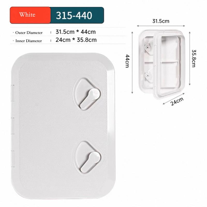 Marine Deck Plate, Inspection Hatch Cover, Square & Round Hand Hole Cover, Boat Yacht Accessories for Yachts & Speedboats