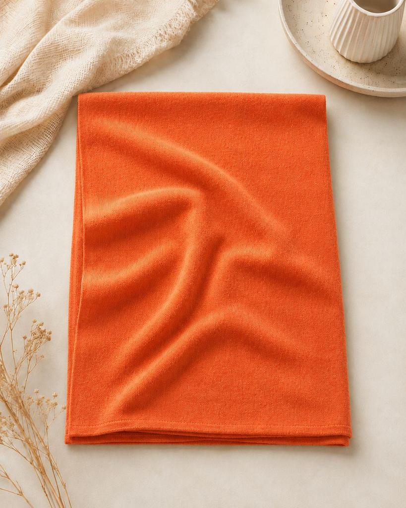 Men's Korean Style Wool Knitted Scarf – Solid Color, Casual, Warm Neck Warmer for Autumn & Winter