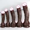 Nowe Super Realistyczne Dildo Miękka Skóra Silikonowy Penis Żołądź Z Mocną Przyssawką Zabawki Analne Seksualne Dla Kobiety Wagina Gorący Dick XXL