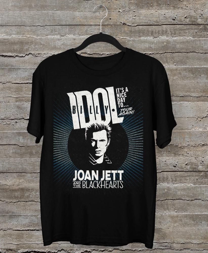 Billy Idol Joan Jett And The Blackhearts  FULL SIZE S-5XL Unisex T-Shirt XXL