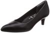 Moonstar SGT361 Soft Wide Sizes Size Size Women's Pumps, Lightweight, Design, Width, 22.0-26cm, Black, E, 25.5cm