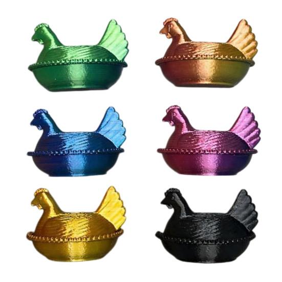 

6Pcs 3D Printed Hen Refrigerator Magnets Broody Chicken on Nest Fridge Magnet Farmhouse Kitchen Cabinet Locker Whiteboard Decoration B