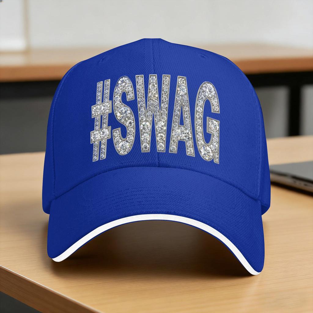 #Swag Baseball Cap Running Hippie Sunscreen Trucker Hat Female Male Fashion Design Baseball Caps