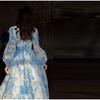 Women's Printed Long Hem Dress with V-neck and Irregular Strap Design Casual Waist Cinching Versatile and Elegant Women's Dress for Daily Wear