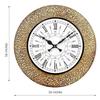 Emboss Metal Analog Wall Clock For Elegant Home Decor, Office, School, Gym, Shop And Gifting || Clock Size - 16 X 16 Inches ||
