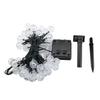 Solar LED String Lights with Multiple Power Options - Camping Fairy Lights, Green Wire, Waterproof Bubble Ball Design