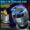 2Pcs H4 H7 Led Projector Lens Headlight Bulbs H8 H11 Canbus 9005 HB3 9006 HB4 Car Turbo Headlamp 80000LM 140W Hi/Lo Beam Spotlight LHD Auto Lamp 6000K