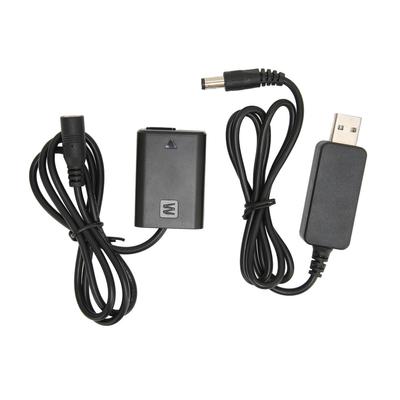 FW50 DC Coupler Black Full Decoding Dummy Battery with USB Adapter Cable for Sony A7R A7 A7S A7S II