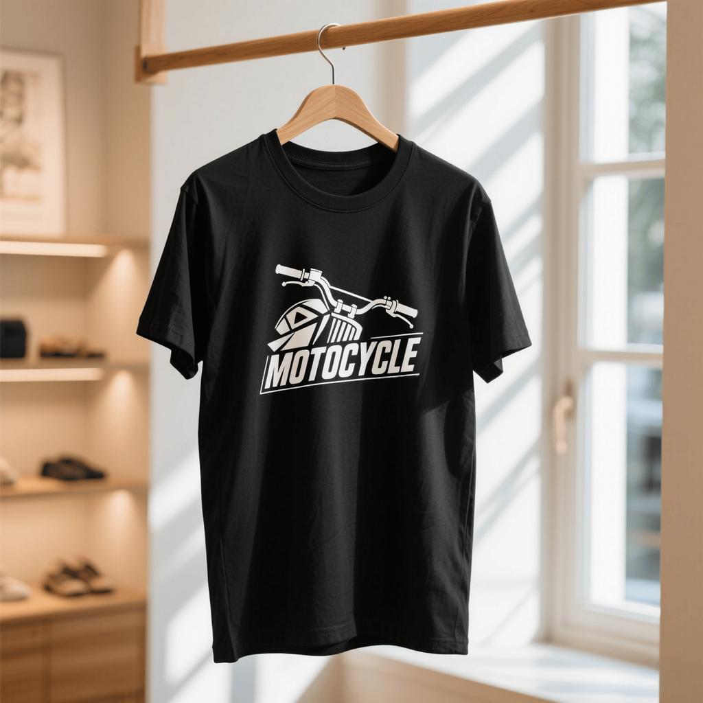 Léto Horký prodej Pánské bavlněné tričko Motocyklové prvky Moto Potisk kola Volné Absorbující pot Sportovní Cyklistický Potisk Tričko Top