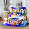 3D Print B-Blueys Family Cartoon Dog Blanket,Soft Throw Blanket for Home Bedroom Bed Sofa Travel Cover Kid Gift