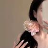 Pink Flower Hair Claw Fairy Hair Clip Large Hairpin For Women Girls Sweet Versatile Hair Clip Fashion Hair Accessories Gifts