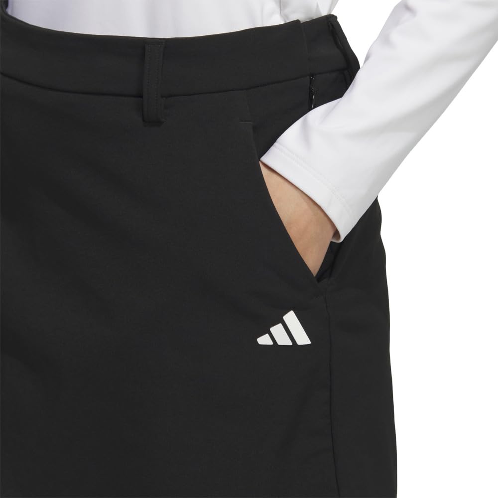 Adidas Golf EX STRETCH ACTIVE Golf Black Water-Repellent Skirt, Women's,
