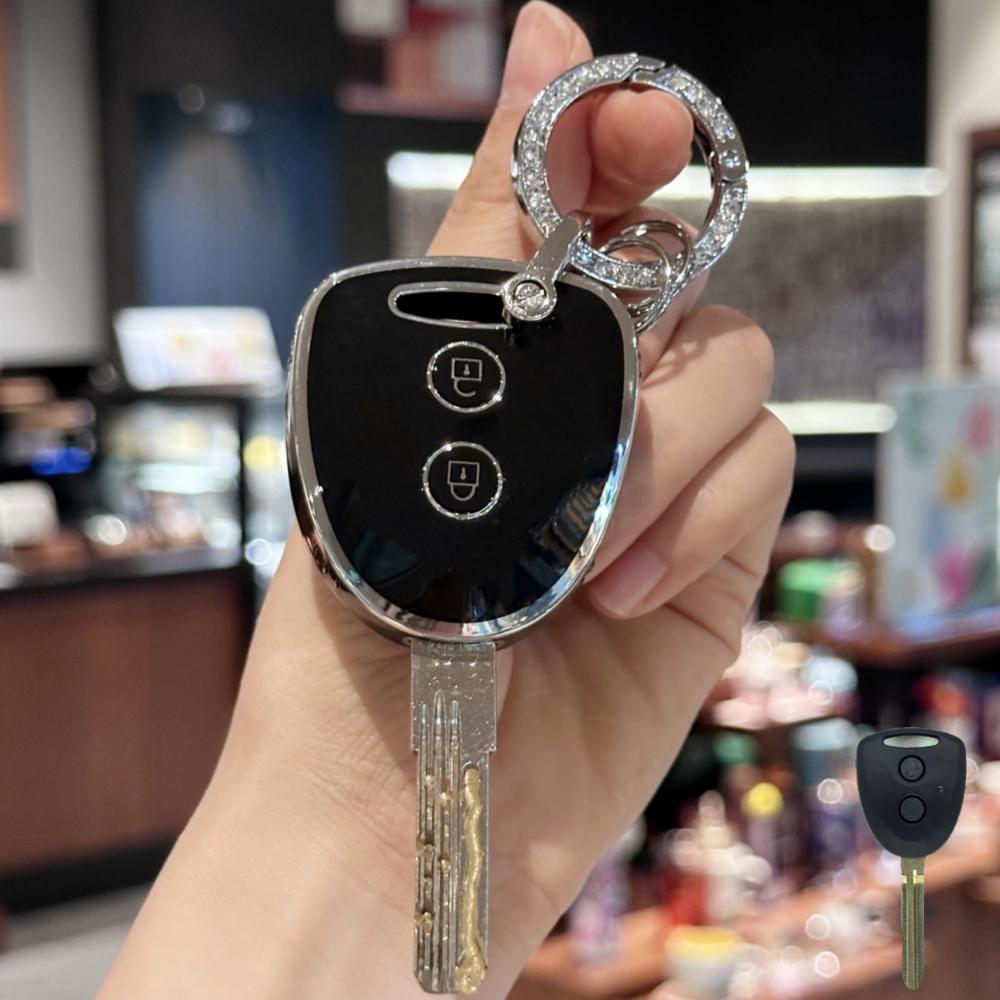 Key Fob Cover Keyring Keychain Lanyard For TOYOTA Grand New Avanza Daihatsu Xenia PERODUA Alza Myvi Axia Perodua 2 Buttons OY3