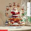 1pcs Bohemian Style Santa Claus Desktop Decoration, 5.9x5.1 Inches, Holiday Home Decora, Perfect Holiday Gift