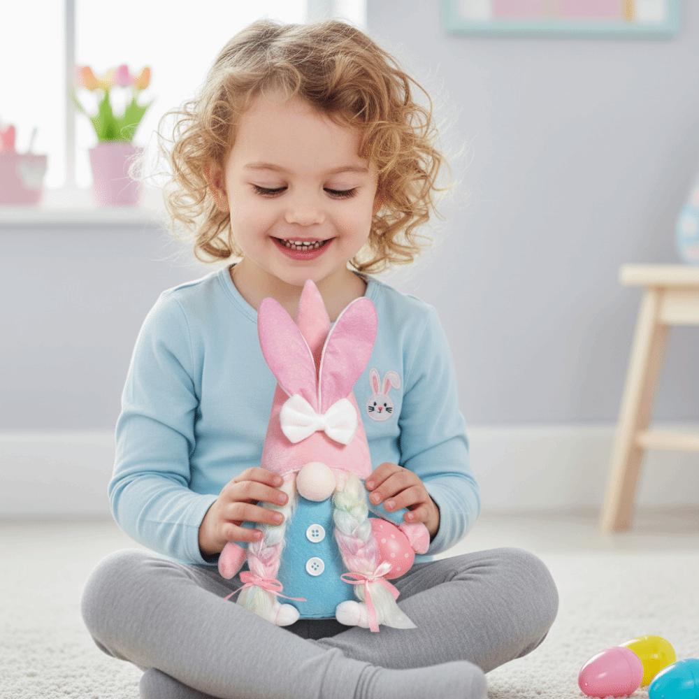 Plush Material Rabbit Doll Easter Decor Plush Doll Spring Gift Easter Bunny Girl Room Decor