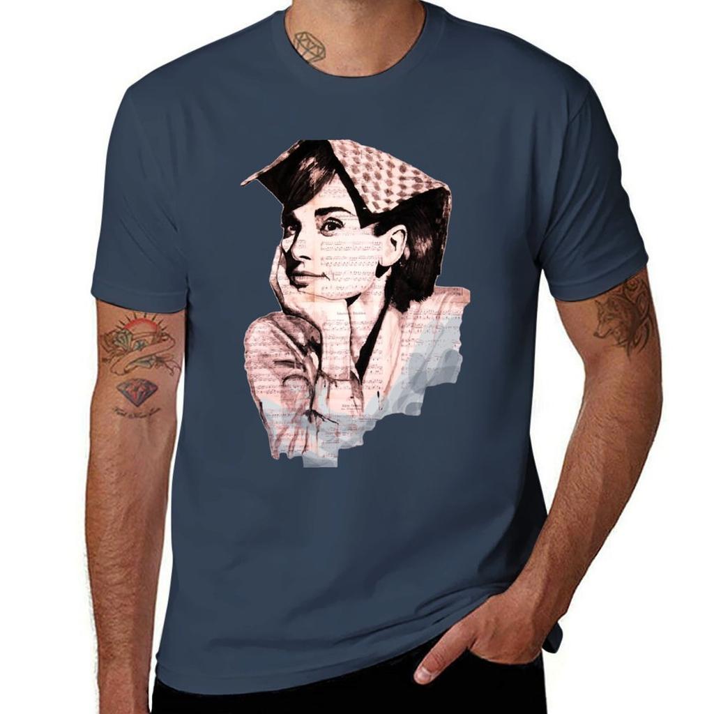 Audrey Hepburn Pn02 Tshirt Comfortable Work Wear Tee