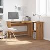 VidaXL Bureau d'angle chêne artisanal 120x140x75 cm bois d'ingénierie, bureau, bureau d'étude, mobilier de bureau à 855901