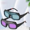 Adjustable Solar Auto Darken Welding Glasses with Comfortable Straps for Eye Protective Auto Darken Welding Goggles