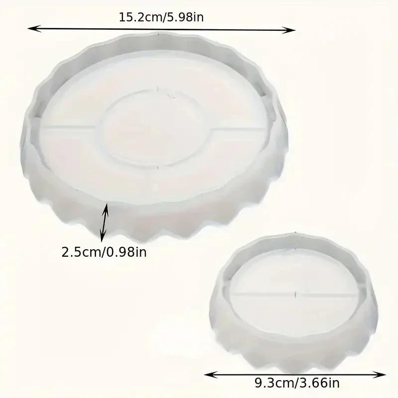 2026New Silicone Jewelry Tray Resin Molds round Shaped Dish Molds for Epoxy Resin Casting Jewelry Crafting Accessories