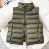 cotton clothes, vest women's short autumn and winter new leave-in vest, stand-up collar fashion coat