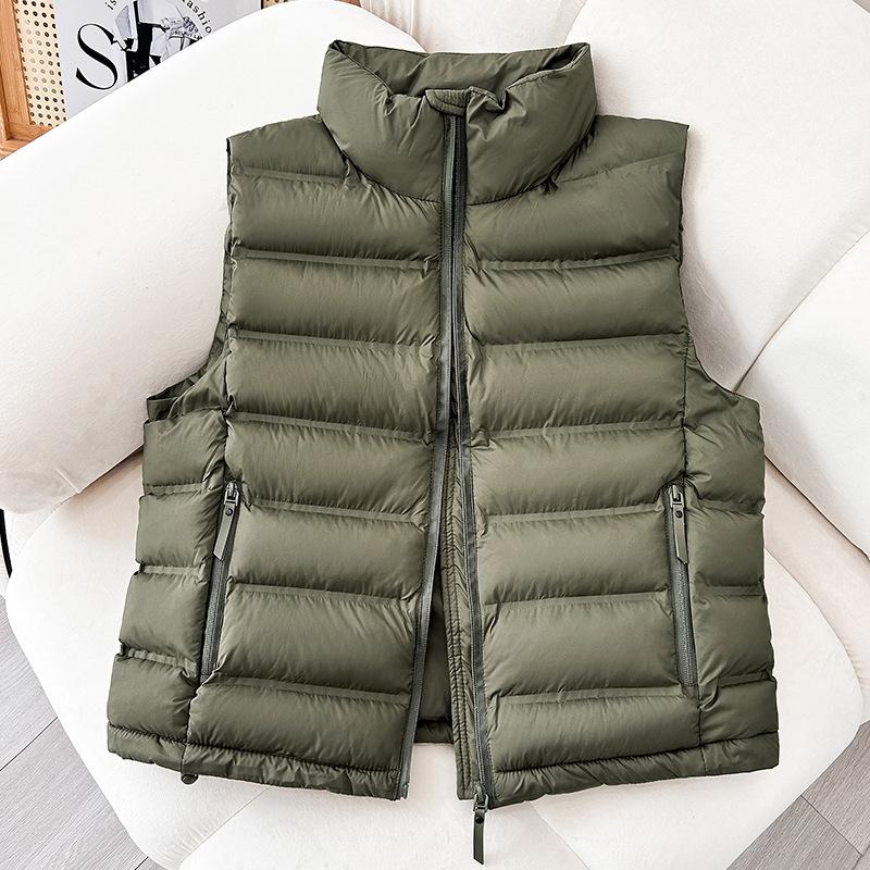 cotton clothes, vest women's short autumn and winter new leave-in vest, stand-up collar fashion coat