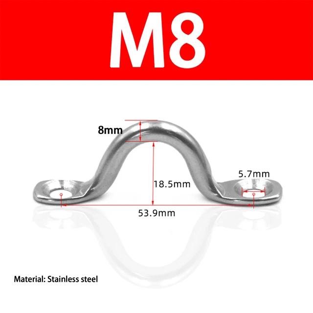 2-10 Stück M4-M8 Griff Edelstahl Drahtöse Öse Riemen Boot Marine Befestigung Fender Haken Markise Motoren Zubehör für Boot Yacht