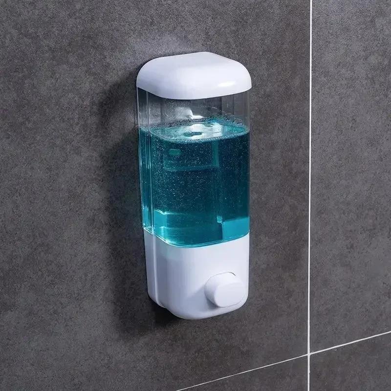 Wall mounted Soap Dispenser ABS material Manual Press, 500/1000ML Capacity, Suitable for Shampoo Used Bottle Bathroom Liquid