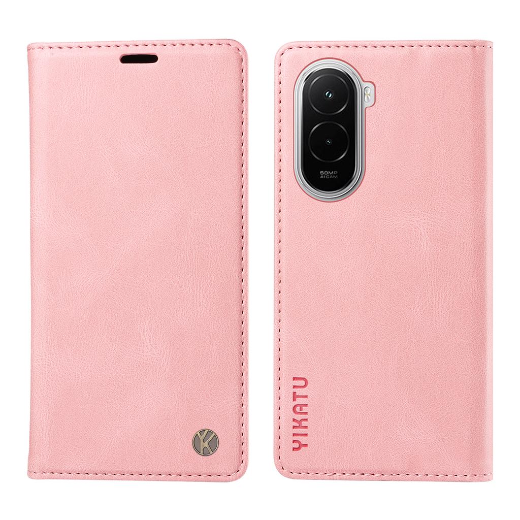 For Xiaomi Poco M7 4G (169mm) Leather Cover YIKATU YK-004 Skin-Touch Wallet Phone Cases