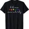 Be the Reason Someone Smiles Today Rainbow Flowers LGBT Ally T-Shirt,100% Cotton