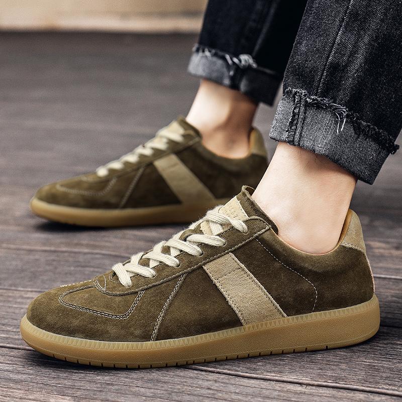 Fashion Non-Slip Comfy Mens Sneakers Office Designer Male Tenis Masculino Versatile Leisure Walk Man Footwear Suede Leather Casual Shoe