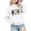 Kids' Fashion Loose-Fit Casual Long-Sleeve Christmas Print Oversized Crewneck Sweatshirt