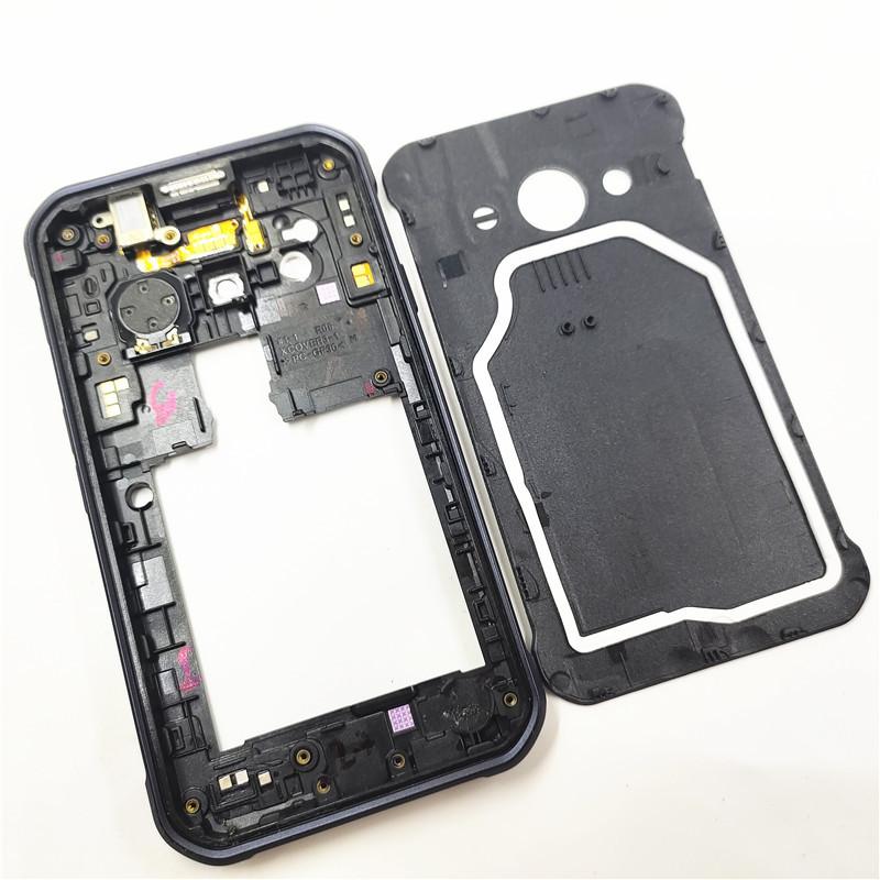 Vollständige Gehäuseabdeckung für Samsung Galaxy Xcover 3 G388 G388F Mittelrahmen mit Kameralinse + Akkudeckel Rückseite