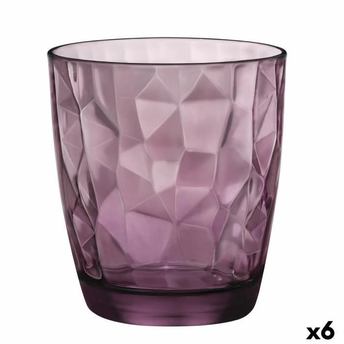 Verre - Bormioli Rocco - Diamond - 390 ml - Violet - 6 Unités