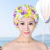 3D Flower Swimming Cap Breathable Swim Pool Hat Soft Long Hair Water Sports Hat Ear Protection Comfortable Pool Accesories