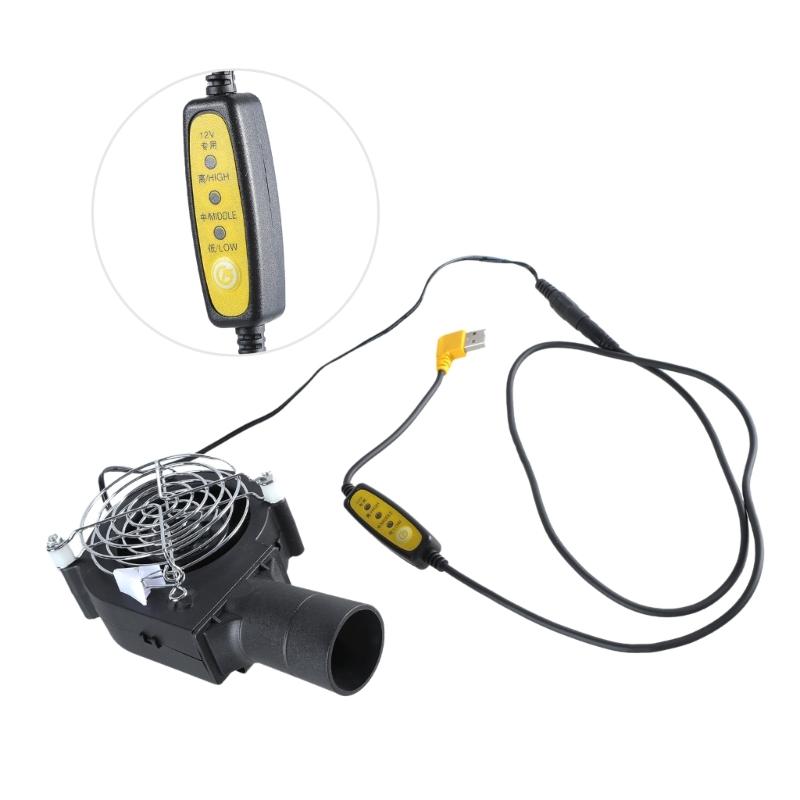 Variable Speed 5V USB 9733 USB Powered Waist Fan For Cooling During Outdoor Work And Barbecues Air Blower Cooling Fan