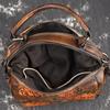 Johnature Retro Embossing Flower Women Bag Genuine Leather Handbag Cowhide Large Capacity Shoulder & Crossbody Bags