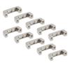 20 Pcs Arch Bridge Buckle 16.5x6x7mm Metal D Ring Connector Buckle with PH Screw for Leather